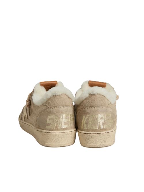 ball star wool upper laminated star shearling tongue suede Golden Goose | GWF00117.F007872.15100BEIGE